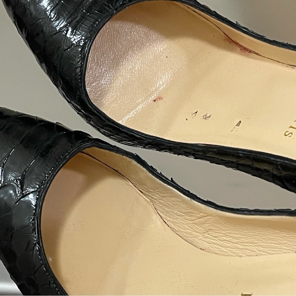 Christian Louboutin So Kate 120MM Black Python Pumps Size 41.5 US 11.5 - Picture 6 of 14